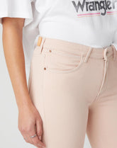 DAMSKIE SPODNIE JEANSOWE WRANGLER SKINNY CROP NATURAL PINK W28M-JT-30L 112128465